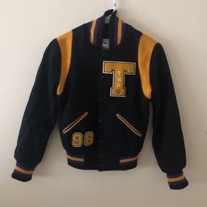 Aritzia TNA Varsity Letterman Bomber Jacket